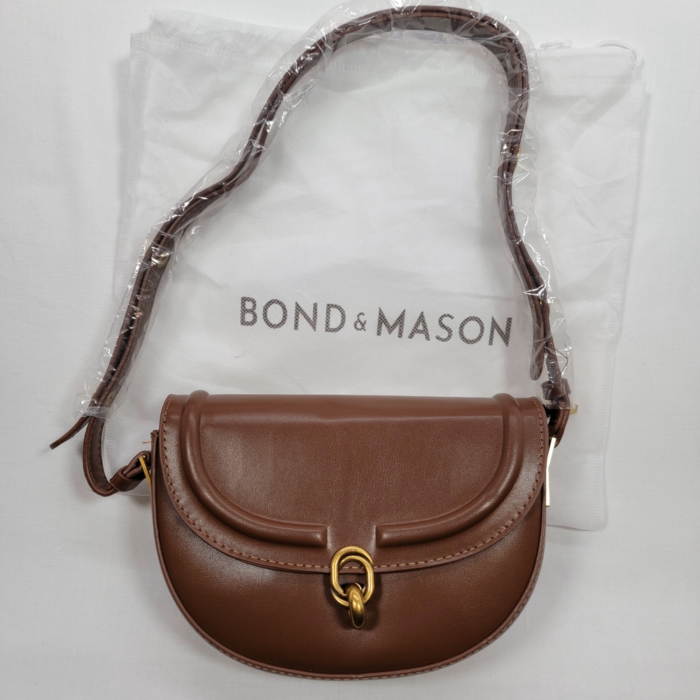 Brown Crossbody Bag Vegan Leather